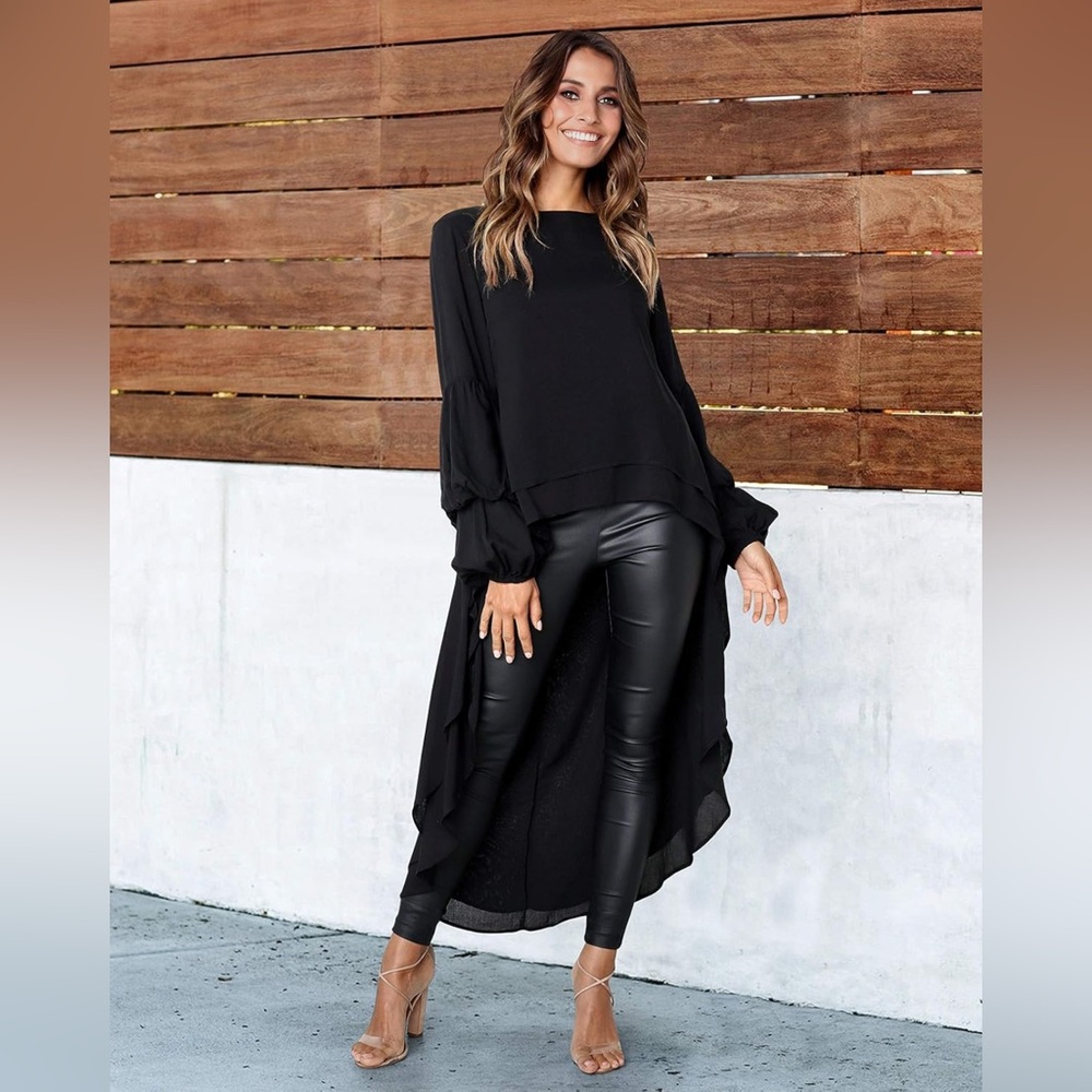 Chic Black Shirt Dress- Brand new, never worn